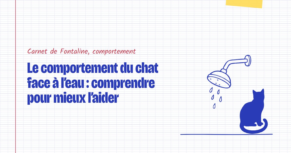 Couverture du carnet Fontaline : Le comportement du chat face à l’eau : comprendre pour mieux l’aider